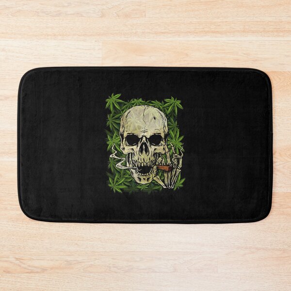 Item preview, Marijuana Skull Smoke Weed Cannabis Leaf Sugar Skull  designed and sold by SaveonOneal.