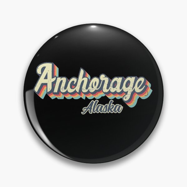 Item preview, Anchorage City Alaska Retro Vintage 70s rainbow designed and sold by Teelogic.