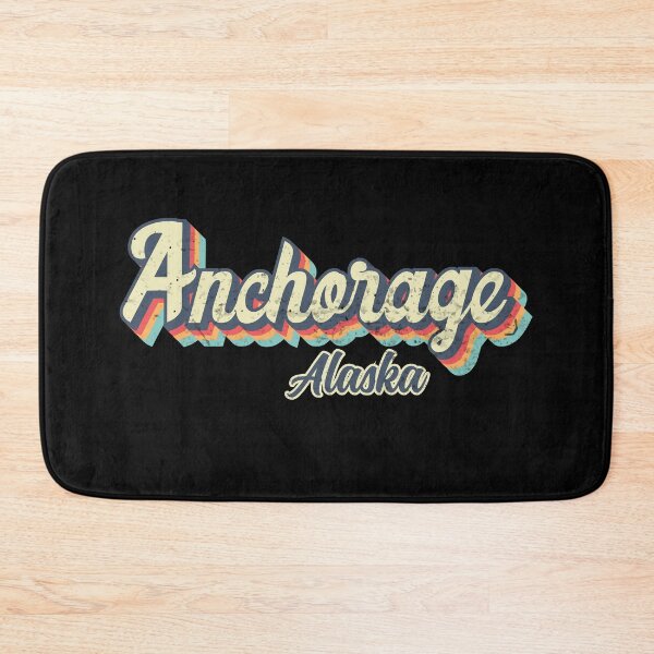 Item preview, Anchorage City Alaska Retro Vintage 70s rainbow designed and sold by Teelogic.