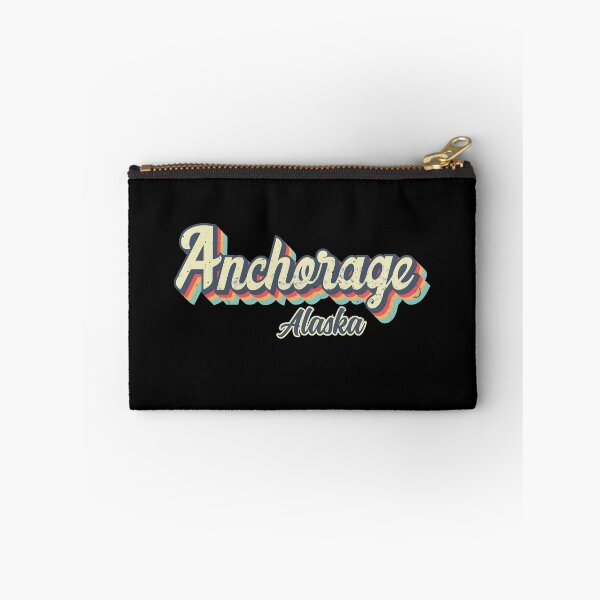 Item preview, Anchorage City Alaska Retro Vintage 70s rainbow designed and sold by Teelogic.