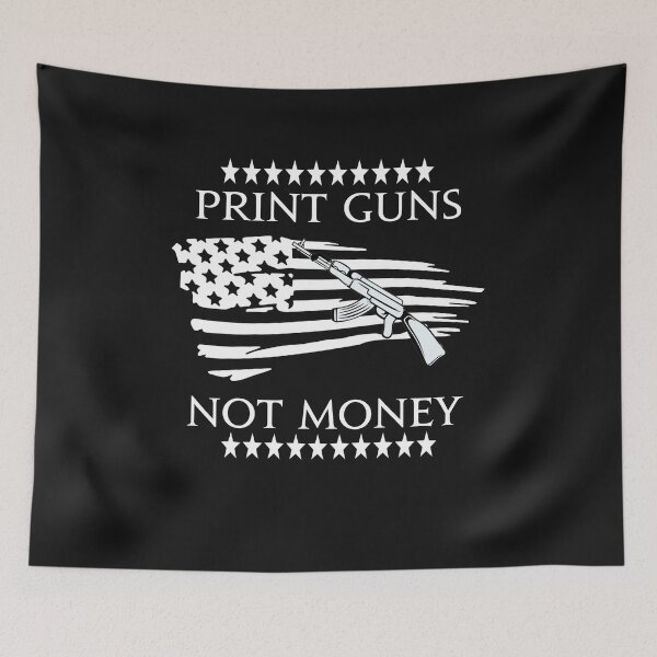 Item preview, PRINT GUNS NOT MONEY shirt designed and sold by Pitchou07.