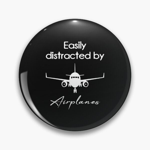 Item preview, Easily distracted by airplanes  Aviation Lovers Long Sleeve T-Shirt designed and sold by StricklerShari.