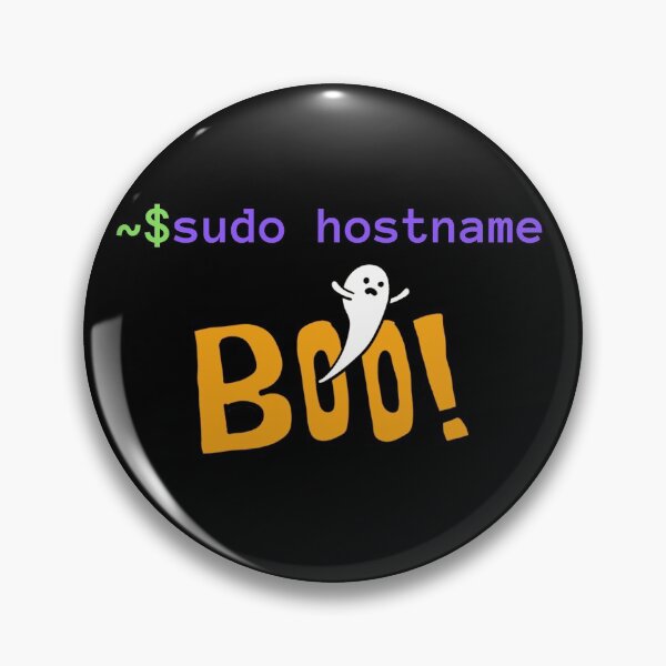 Item preview, Sudo Hostname Boo - Scary ghost changing hostname - Happy Halloween designed and sold by IrinchiDE.