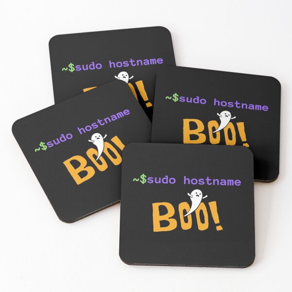 Item preview, Sudo Hostname Boo - Scary ghost changing hostname - Happy Halloween designed and sold by IrinchiDE.