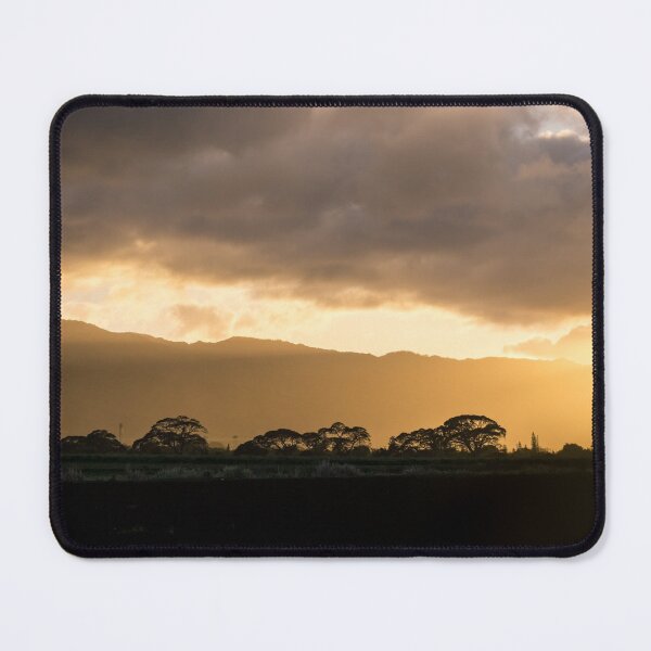 Item preview, Hawaiian Sunset - Golden Glow Behind Waianae Mountain Range designed and sold by Georgia Mizuleva.
