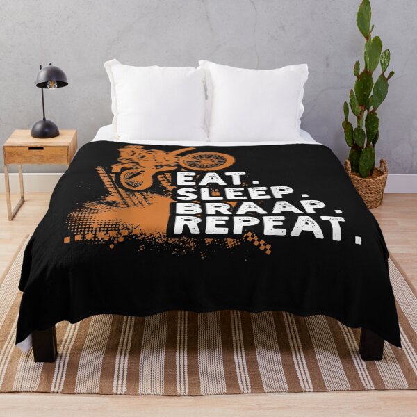 Item preview, Eat Sleep Braap Repeat Funny Dirt Bike Gift T-Shirt designed and sold by lizamcdermott.