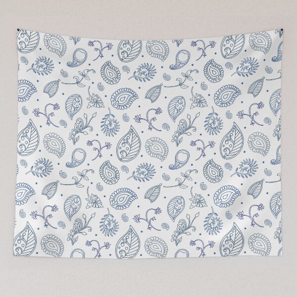 Item preview, Paisley Hamptons Pattern in Blue and White designed and sold by HotHibiscus.