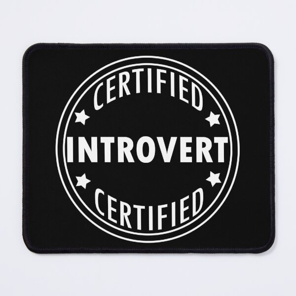 Item preview, Certified Introvert - Typography Design designed and sold by art-by-shadab.