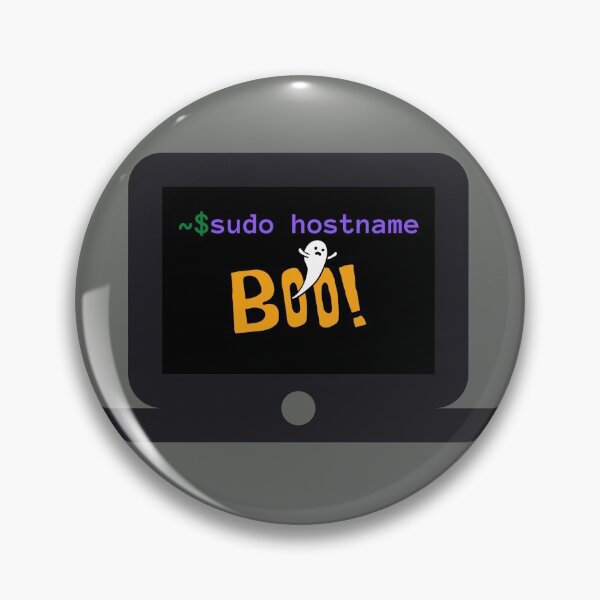 Item preview, Sudo Hostname Boo - Scary ghost changing hostname - Happy Halloween designed and sold by IrinchiDE.