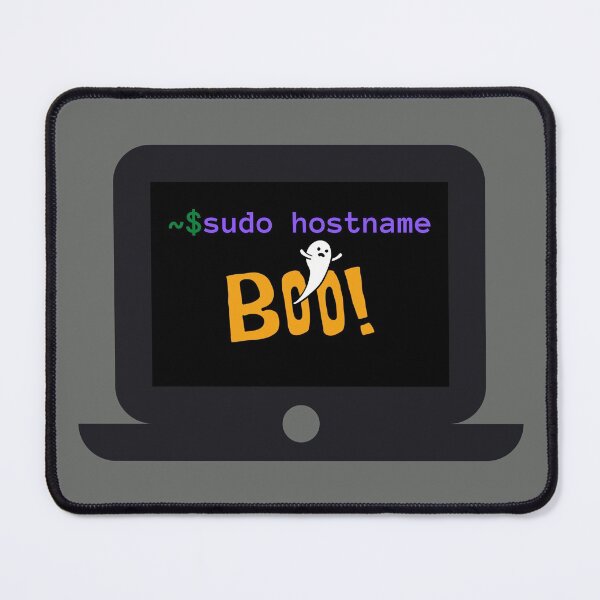 Item preview, Sudo Hostname Boo - Scary ghost changing hostname - Happy Halloween designed and sold by IrinchiDE.