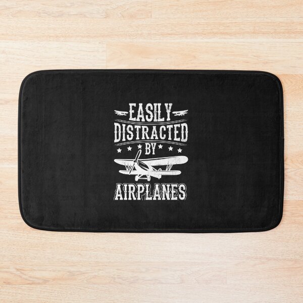 Item preview, Easily Distracted By Airplanes Airplane Aviation Pilot Plane Premium T-Shirt designed and sold by StricklerShari.