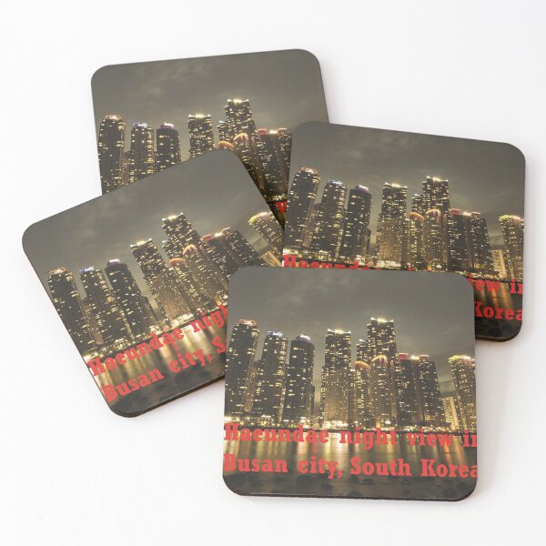 Item preview, korea busan city haeundae beach night view designed and sold by mostheristore.