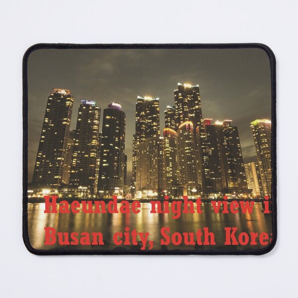 Item preview, korea busan city haeundae beach night view designed and sold by mostheristore.