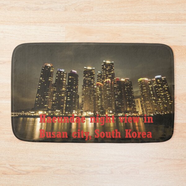 Item preview, korea busan city haeundae beach night view designed and sold by mostheristore.