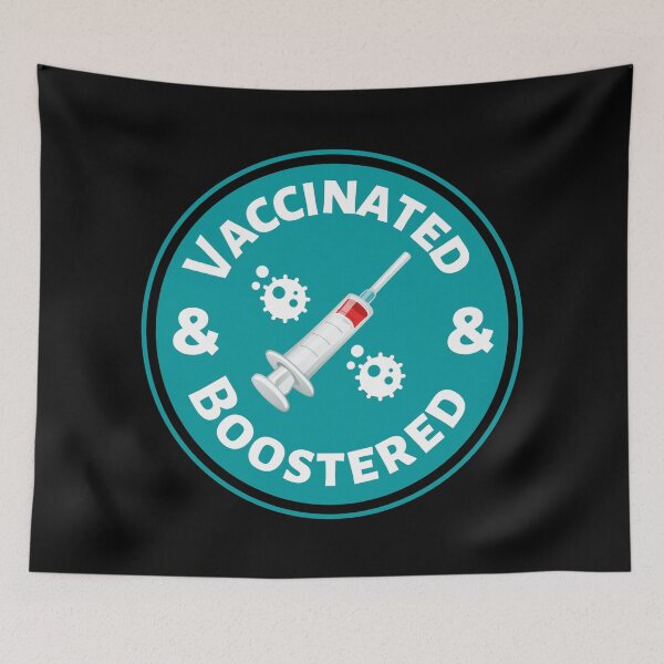 Item preview, Vaccinated and Boostered Circle- Covid Booster Shot for Vaccinated People - covid vaccine designed and sold by CaitU.