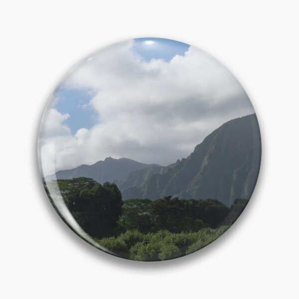 Item preview, Corrugated Mountains and a Hole in the Sky - Hawaiian Travel  designed and sold by Georgia Mizuleva.