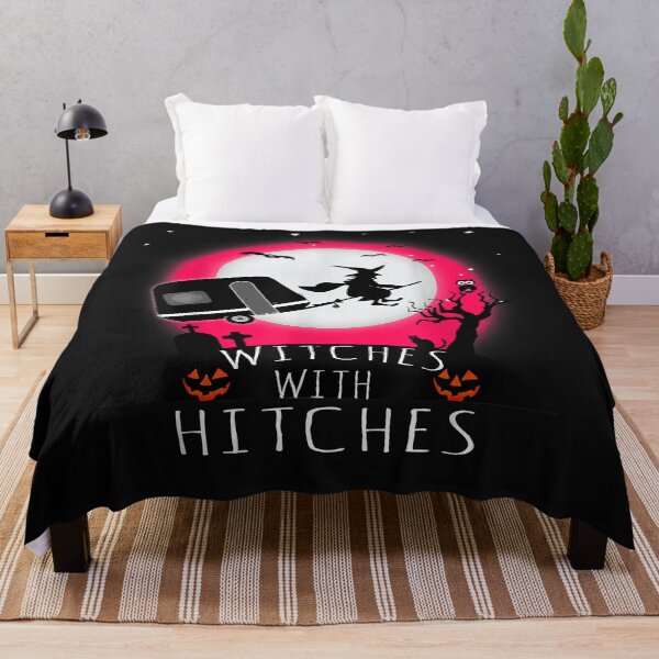 Item preview, Funny Witches With Hitches Halloween Camping T Shirt designed and sold by lizamcdermott.