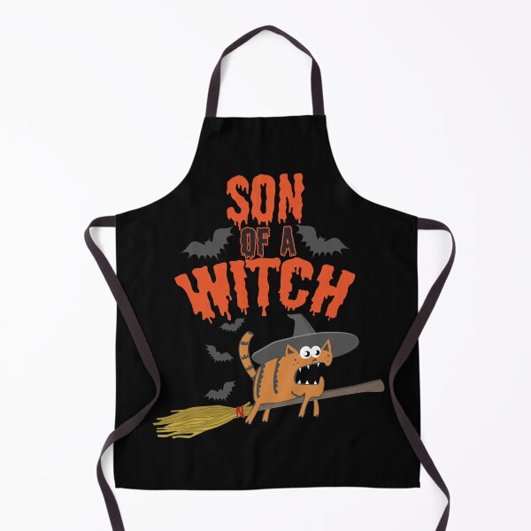 Item preview, Son of a Witch Funny Halloween Cat Witch (black) designed and sold by dass-art.