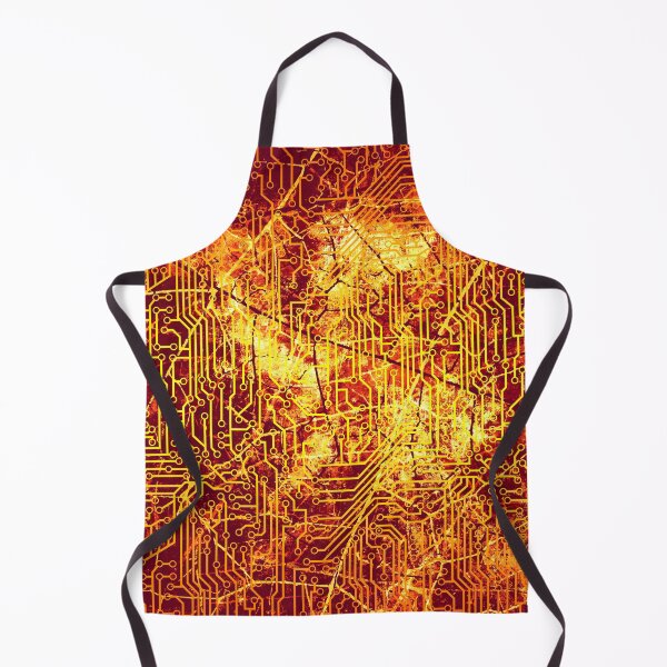 Item preview, Rusty Gold Steam Punk Circuit Board Pattern designed and sold by bexilla.