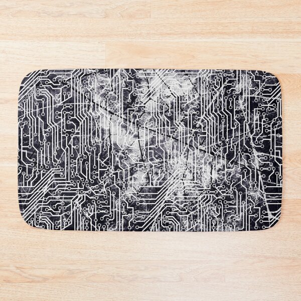 Item preview, Dark Cyber Grunge Circuit Board Pattern designed and sold by bexilla.