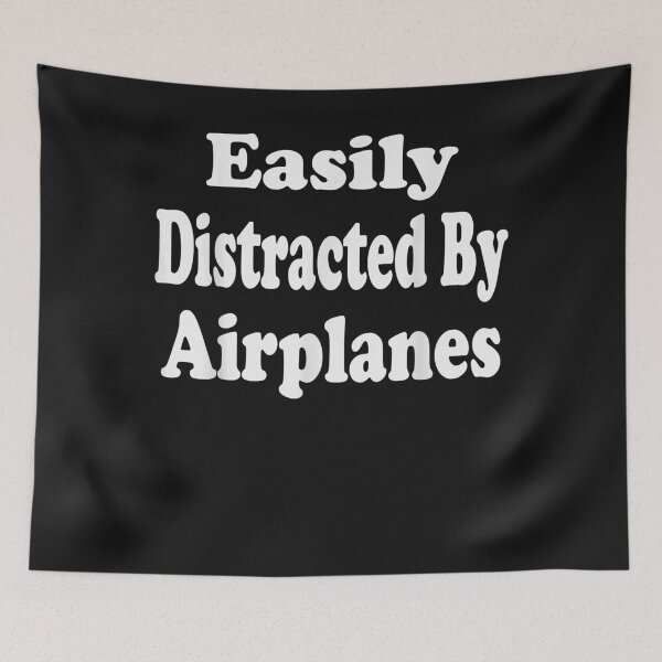 Item preview, Easily Distracted By Airplanes Funny Hobby Enthusiast T-Shirt designed and sold by StricklerShari.
