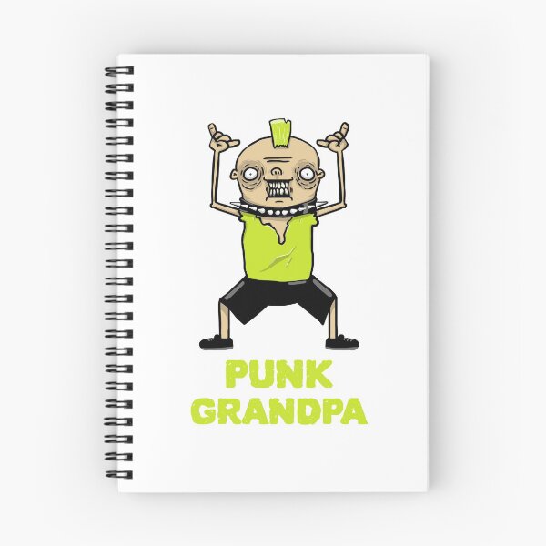 Artikelvorschau, Punkrocker Opa entworfen und verkauft von Sandeaux Designs.