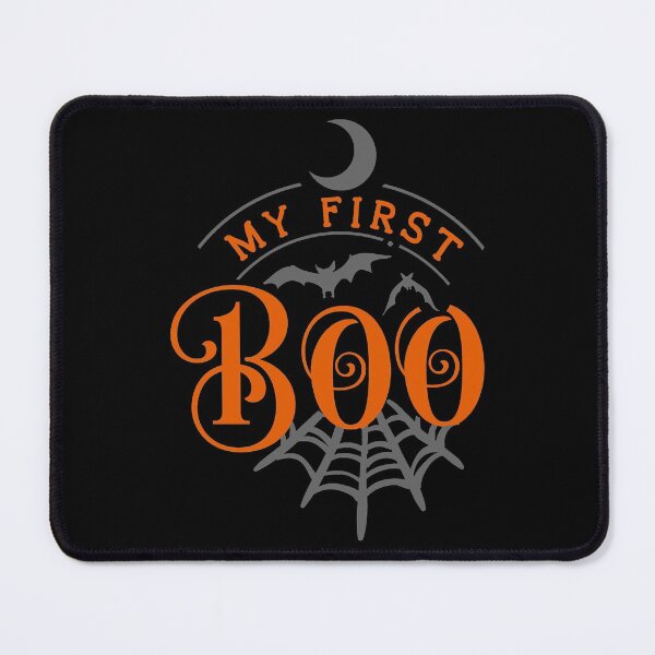 Item preview, My First Boo Halloween Bats and Webs Funny Quote designed and sold by Gevover.