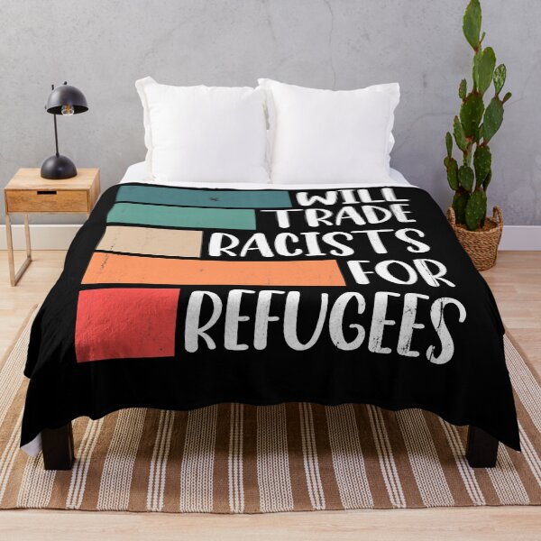 Item preview, Womens will trade racists for refugees . designed and sold by ZerinaYasutake.