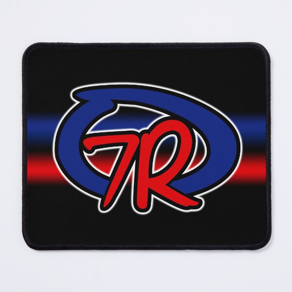 Artikelvorschau, Blau-rotes Logo mit Streifen entworfen und verkauft von 7Rock.