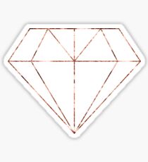 Rose gold diamond Sticker