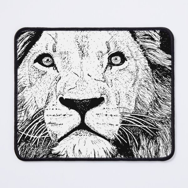 Lion Portrait Mouse Pad