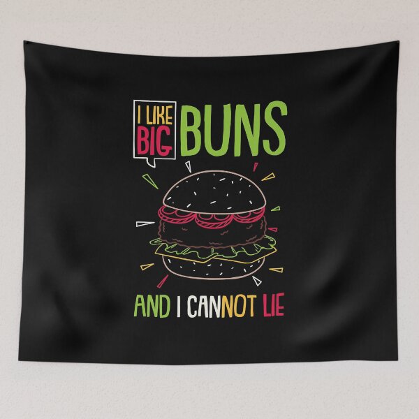 Item preview, Funny Hamburger I like big buns designed and sold by NikolaMilosevic.