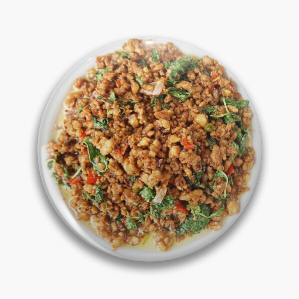 Item preview, Thai style. Pad kra pao,spicy local Thai food. designed and sold by little-monkey-s.