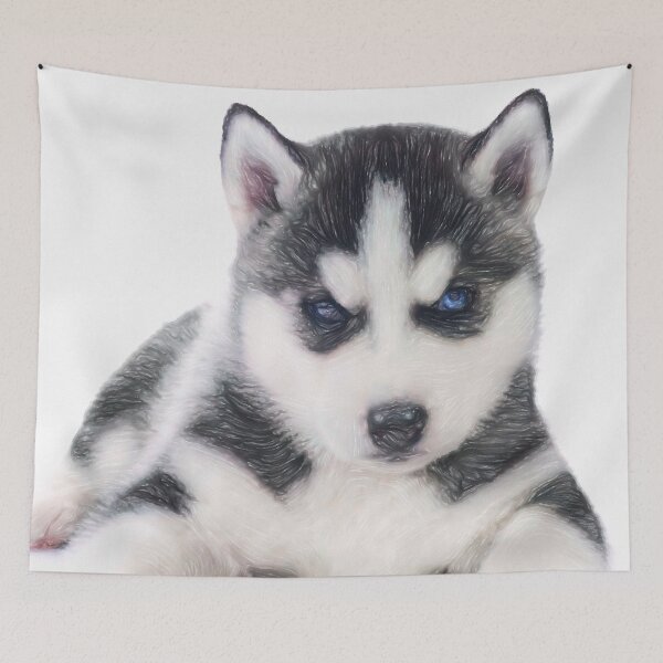 Item preview, Husky siberiano in watercolor designed and sold by paulrommer.