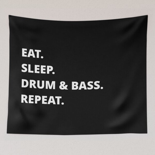 Item preview, EAT SLEEP DRUM & BASS REPEAT designed and sold by uniqueitems.