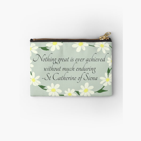 Item preview, St Catherine of Siena quote in daisy chain designed and sold by TheCatholicLady.