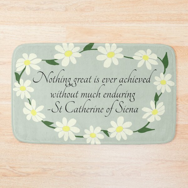 Item preview, St Catherine of Siena quote in daisy chain designed and sold by TheCatholicLady.