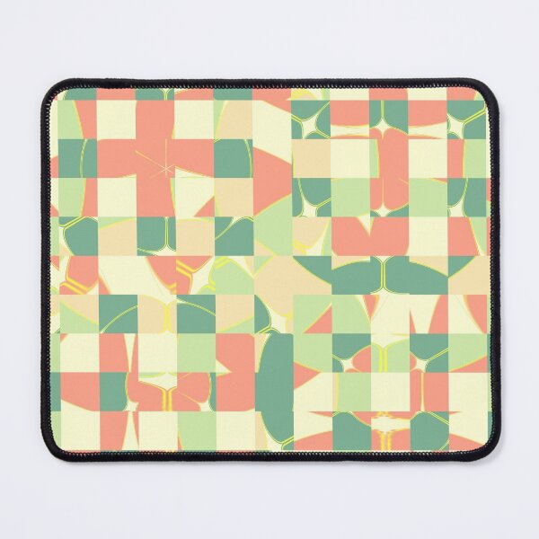 Item preview, Checkered green and salmon designed and sold by Gaspar Avila.