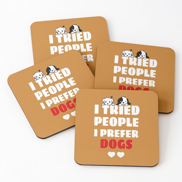 Item preview, I Tried People I prefer Dogs Doodle Funny Dog Owner Fur Lover Quote Gift  designed and sold by catchyology.