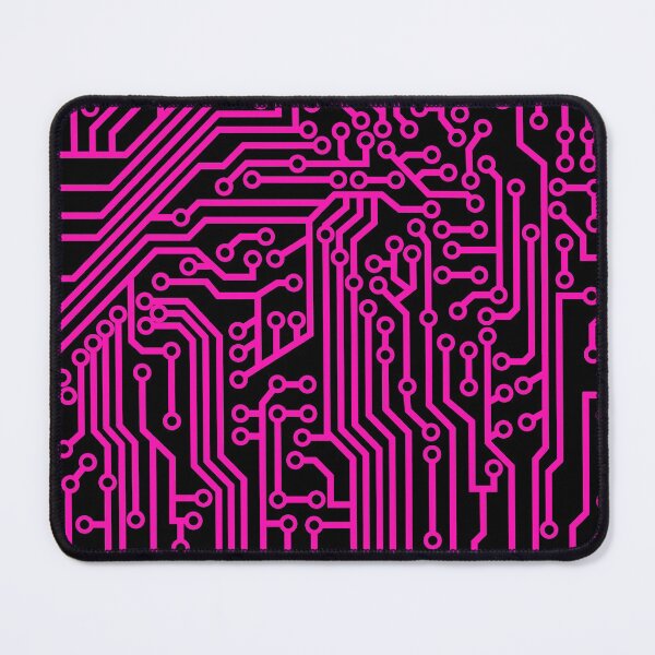 Item preview, Cyberpunk Geek Style Pink and Black Circuit Board Pattern designed and sold by bexilla.