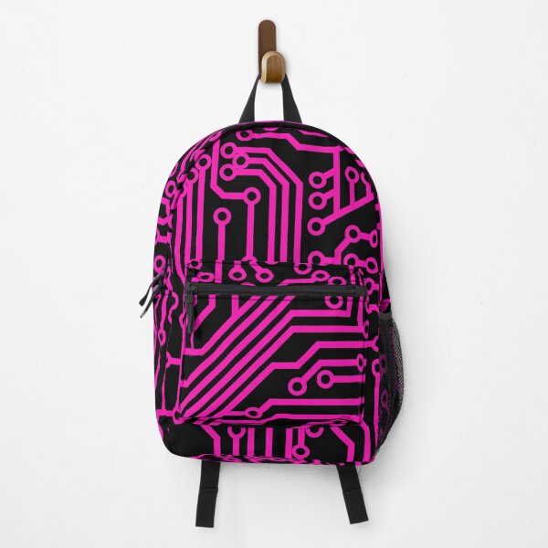 Item preview, Cyberpunk Geek Style Pink and Black Circuit Board Pattern designed and sold by bexilla.