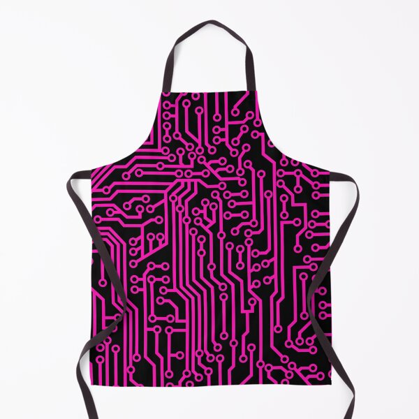 Item preview, Cyberpunk Geek Style Pink and Black Circuit Board Pattern designed and sold by bexilla.