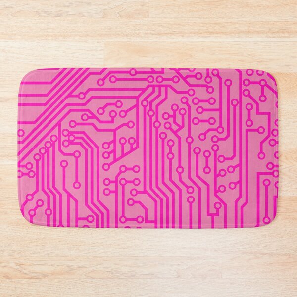 Item preview, Geeky Pink Circuit Board Pattern designed and sold by bexilla.