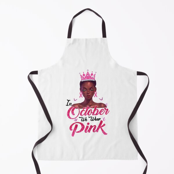 Item preview, In October We Wear Pink Breast Cancer Awareness Black Girl designed and sold by JethroShop.