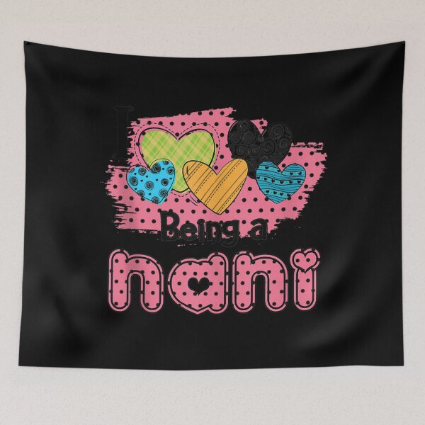 Item preview, Womens I Love Being A NANI Cute Vintage Hearts Gifts Tank Top designed and sold by AlvaShop.