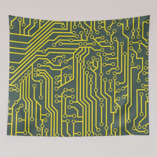 Item preview, Green and Yellow Circuit Board designed and sold by bexilla.
