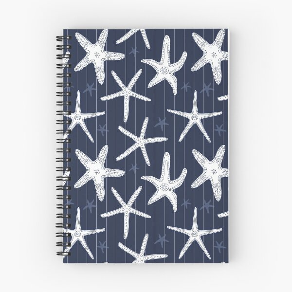 Item preview, Hamptons Ocean Sea Star Starfish Striped Pattern designed and sold by HotHibiscus.