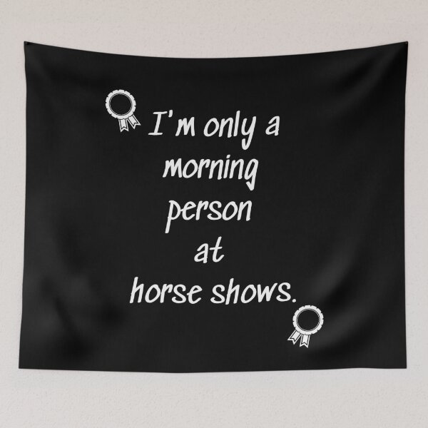 Item preview, Funny horse show and equestrian morning person gift designed and sold by HaychGee.