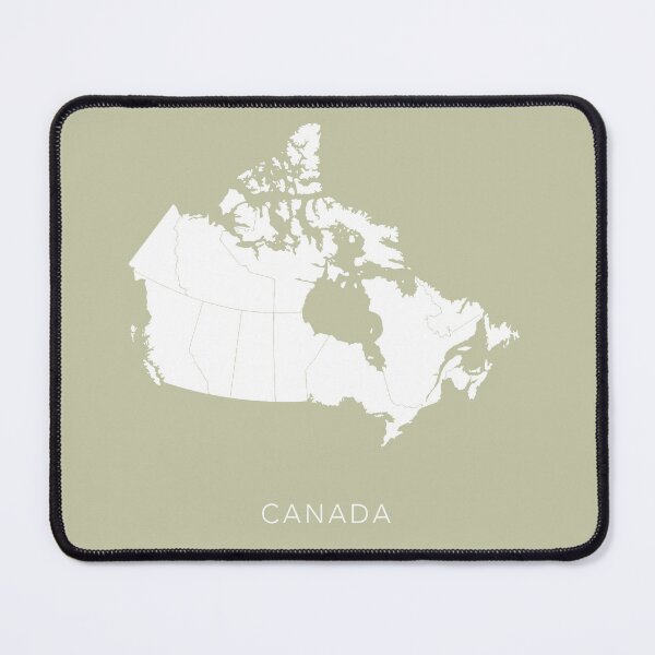 Item preview, Minimal Green and White Map of Canada designed and sold by By-Danni-Marie.