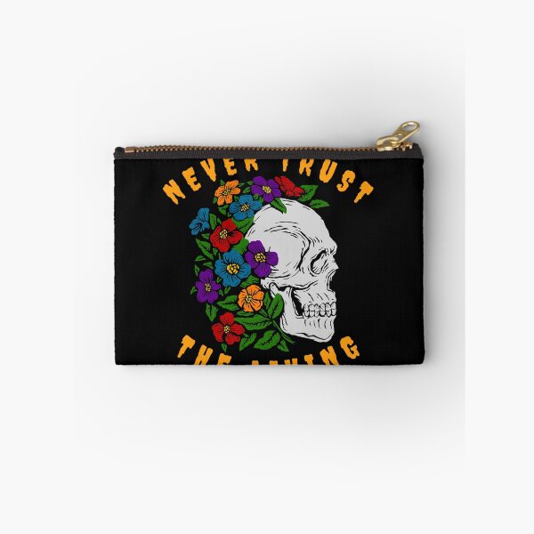 Item preview, Never Trust The Living Floral Skull designed and sold by Olhado.